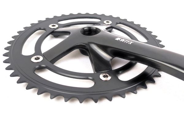 Santafixie 46T 165mm Crankset - Glossy Black