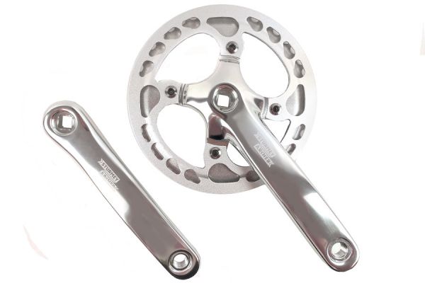 Plato y Biela Sturmey Archer 44d Plata con protector