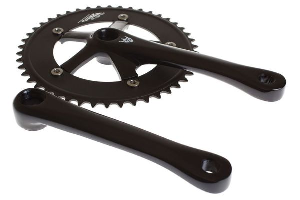 Sugino Pista 44t Crankset - Zwart