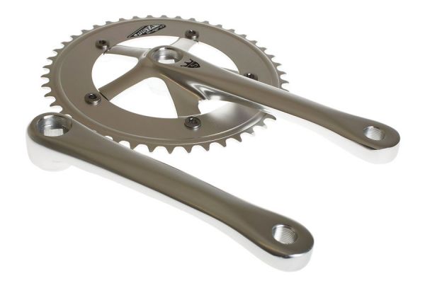 Sugino Pista 48t Crankset - Zilver