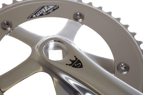 Sugino Pista 48t Crankset - Zilver