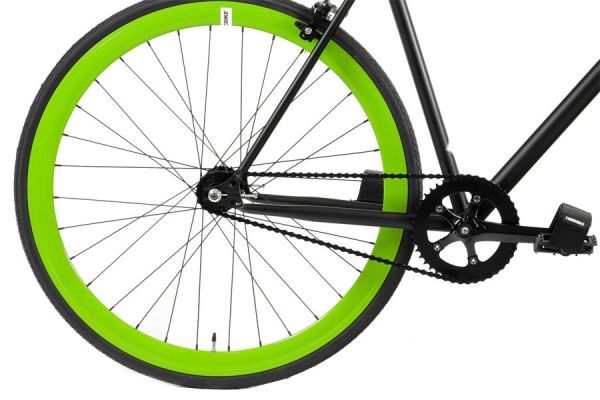 Bicicleta Fixie FabricBike Original Matte Black & Green