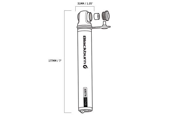 Blackburn Airstik 2Stage Pump - Grey