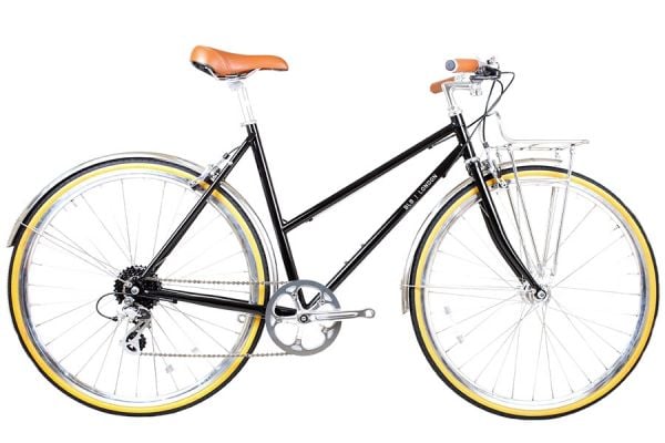 BLB Butterfly 8 Speed Town Bike - Black