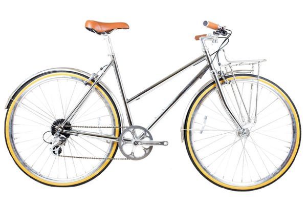 BLB Butterfly 8 Speed Town Bike - Chrome