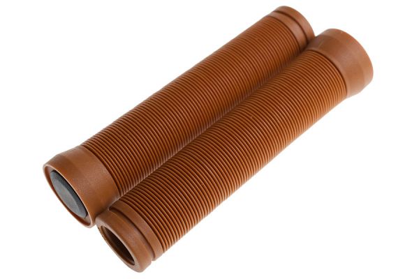 BLB Button Handlebar Grips - Brown