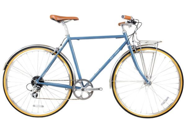 BLB Beetle 8 Speed Town Bike - Moss Blue