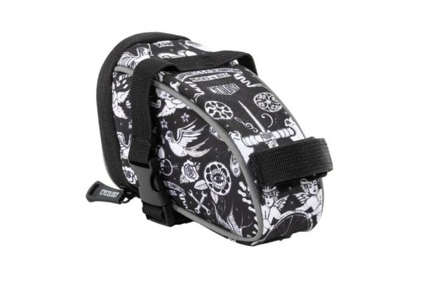 Cycology Velo Tattoo Saddle Bag - White/Black