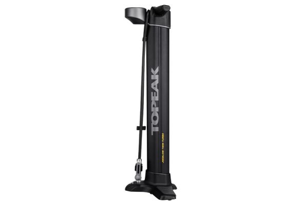 Topeak Joeblow Twin Turbo fodpumpe Trykmåler - Sort