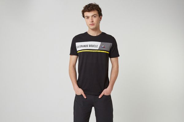 Le Coq Sportif TDF La Grande Boucle Zwart T-shirt