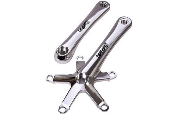 Csepel Teta 130BCD Crank Arms 165mm - Silver