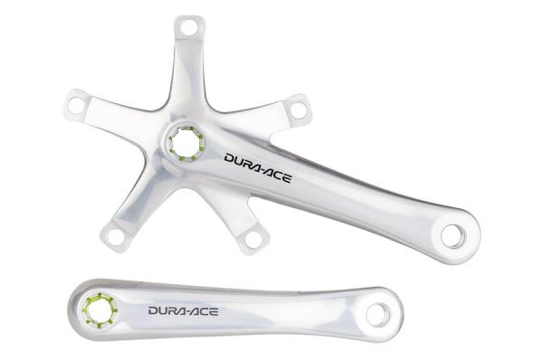 Shimano Dura-Ace Track FC-7710 Pedalarme 165 mm - Sølv