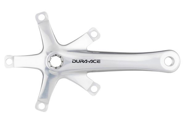 Shimano Dura-Ace Track FC-7710 Pedalarme 165 mm - Sølv