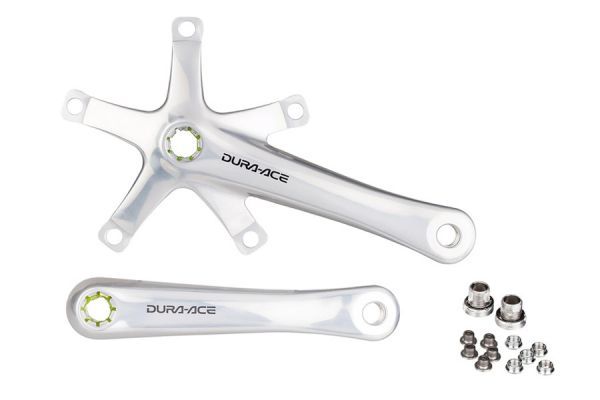 Manivelles Shimano Dura-Ace Track FC-7710 170 mm Argent