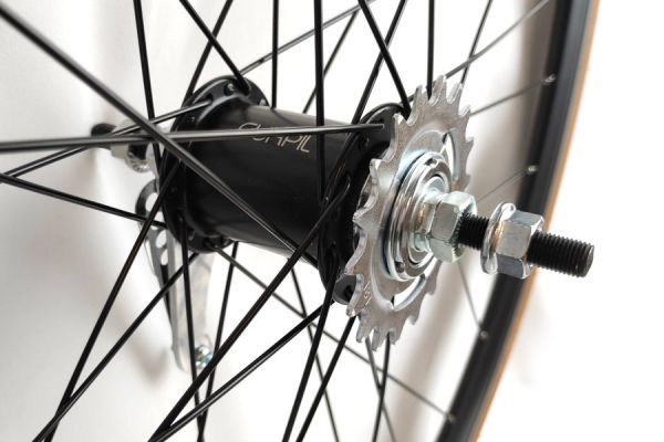 Santafixie 30mm Coaster Brake Rear Wheel + Inner Tube + Tire - Black