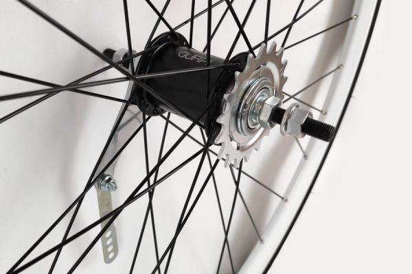 Santafixie 30 mm Hinterrad +Schlauch + Rücktritt und Reifen - Weiß