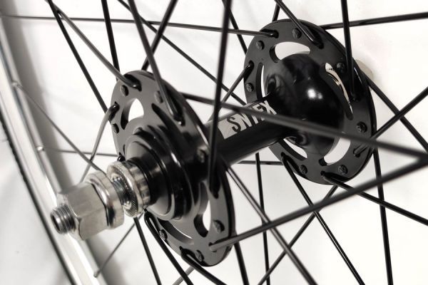 Ruota Anteriore Santafixie 30mm + Camere d'aria + Copertoncino Argento/Nero