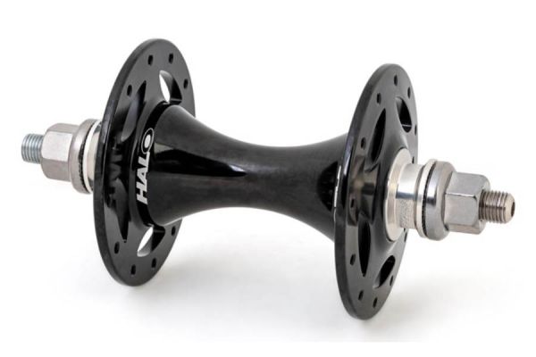 Halo Track Front Hub 32 Hole - Black