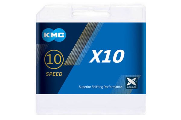 KMC X10 Kette 10-fach 114 Glieder Silber - Grau