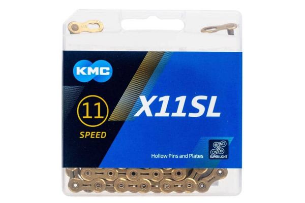 Cadena KMC X11SL 11V 118 Eslabones Oro