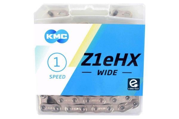 Cadena KMC Z1EHX-Wide 112 Eslabones Plata