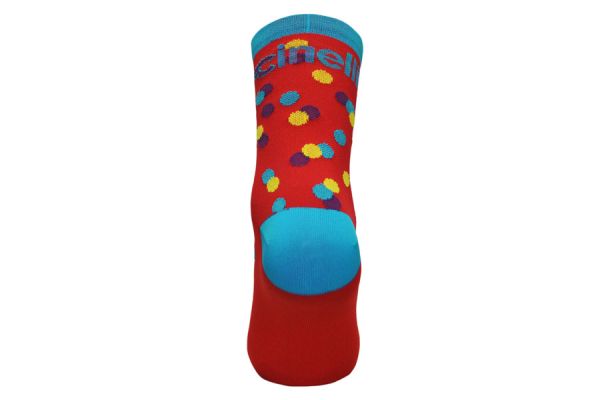 Calcetines Cinelli Caleido Dots Rojo