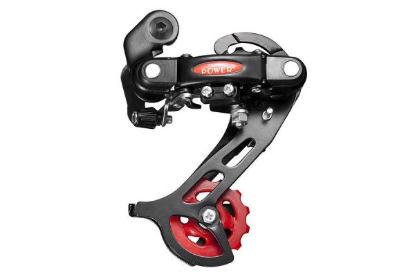 WG Power RD60 Achterderailleur 7S - Zwart/Rood