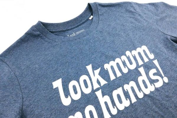 Look Mum No Hands! T-shirt Navy/White 