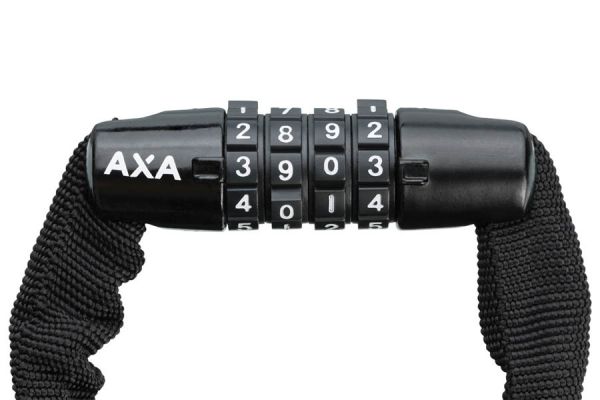 AXA Rigid RCC Chain Lock 120cm Combination - Turquoise