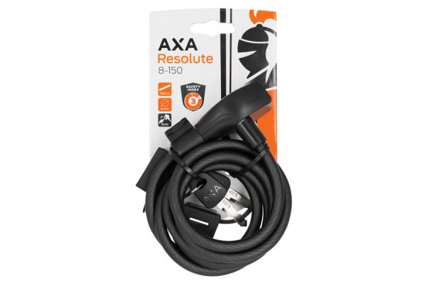 Cable antivol AXA Resolute 8-150 Noir