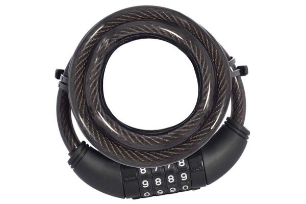 OXC Combi Coil 10 Cable lock 10x1500mm - Black