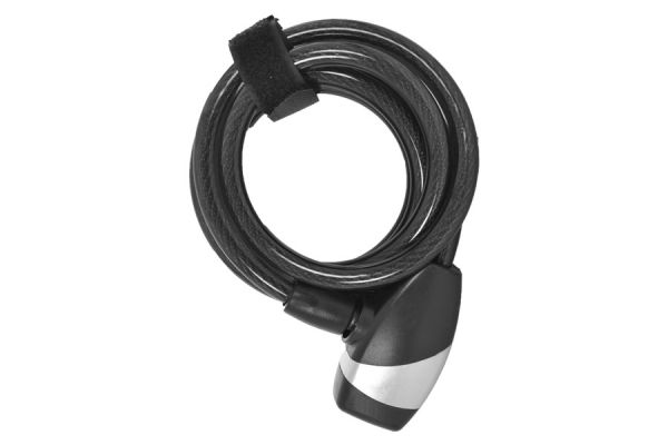 OXC KeyCoil10 Cable lock 10x1800mm - Black