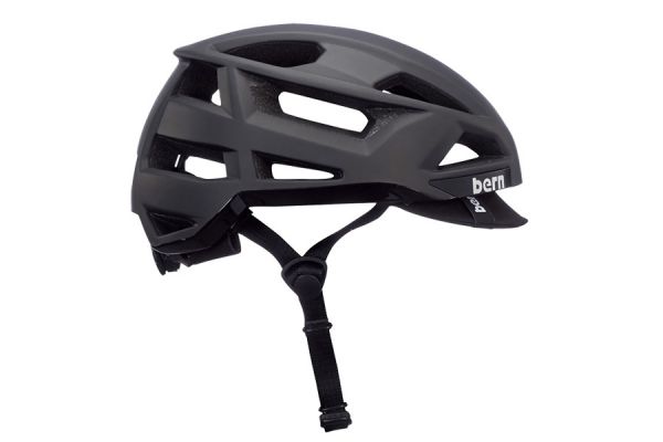 Casque Bern FL-1 Pave Noir Mat avec visière 