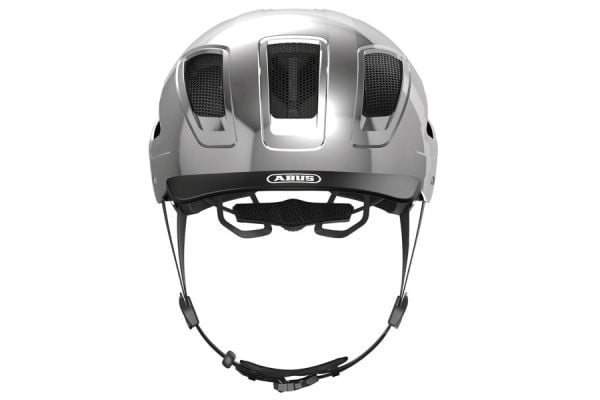 Casco Abus Hyban 2.0 Chrome Silver