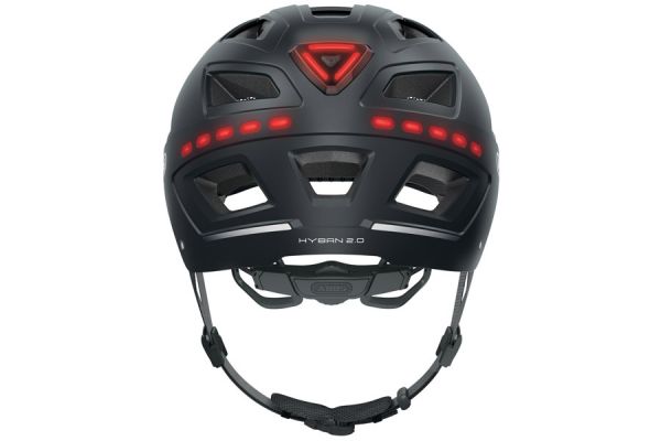 Abus Hyban 2.0 LED Helmet Signal Black
