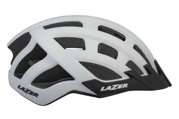 Lazer Compact DLX Cykelhjelm Net+Led Hvid 