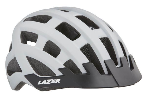 Casco Lazer Compact DLX Net+Led Bianco 