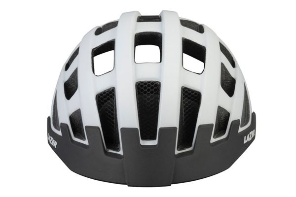 Casco Lazer Compact DLX Net+Led Bianco 