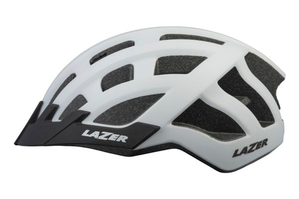 Casco Lazer Compact DLX Net+Led Bianco 