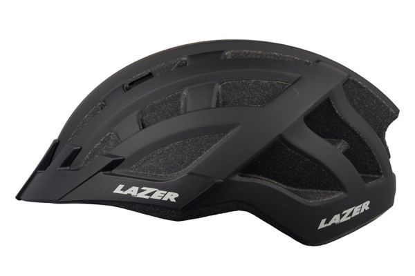 Lazer Compact DLX Cykelhjelm Net+Led Sort 