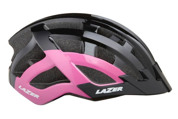 Lazer Petit DLX Cykelhjelm Net+led+MIPS Sort / Rose 