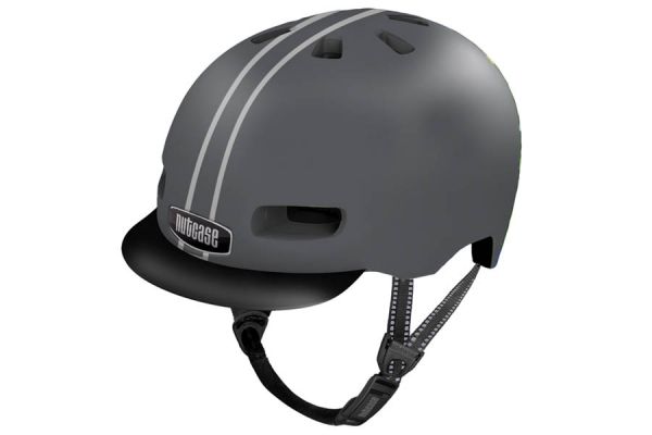 Nutcase Street Suit and Tie Stripe Gloss Reflective Helm