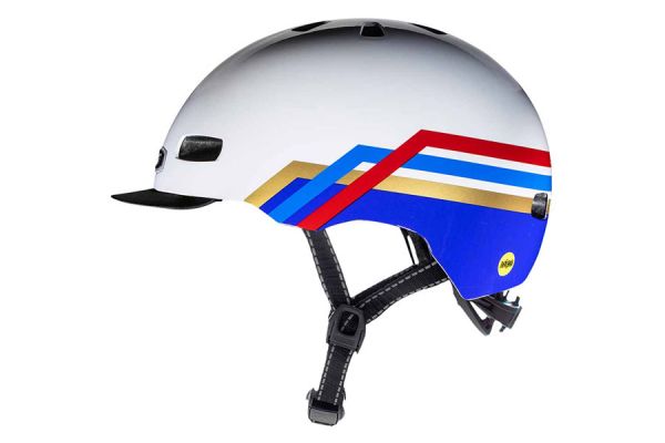 Nutcase Street Helmet Vantastic Notion Metallic MIPS - White