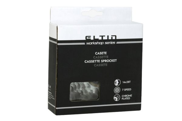 Eltin Cassette 7V 14-28 tanden - Zilver