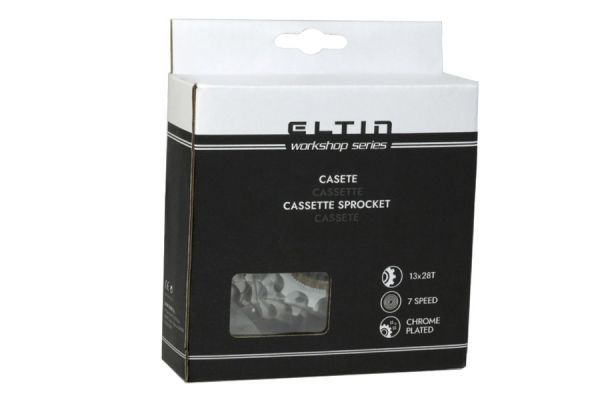 Eltin Cassette 7V 13-28 tanden - Zilver