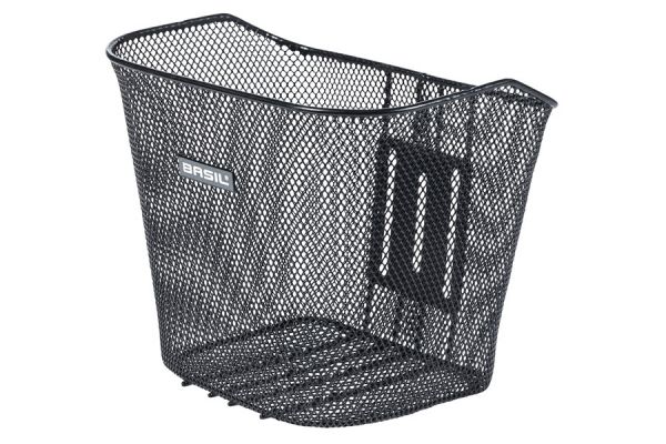 Basil Bremen Front Basket (Stem) - Black