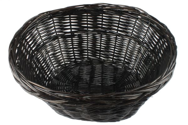 Wicker Bicycle Basket - Black