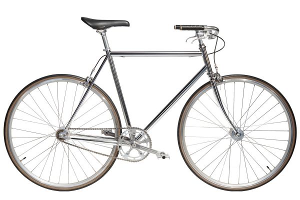 Jitensha Tokyo Single Speed Bike - Chrome/Alu/Black