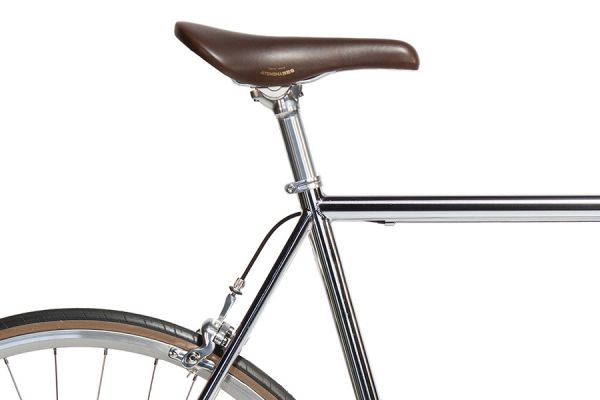 Jitensha Tokyo Single Speed Bike - Chrome/Alu/Brown