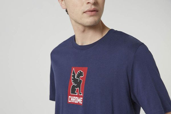 Chrome Industries Lock Up Tee - Navy